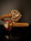 Premium Quality Openable Moissanite Kundan, cubic zirconia, Enamel is Designer inspired Bracelet