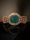 Victorian/Rose Gold Openable Designer bracelet with crystal stones, Cubic Zirconia in unique Nano setting
