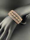 Single Victorian Openable Designer bracelet with crystal stones, Cubic Zirconia in unique Nano setting/single bangle/Fits size upto 2.6"
