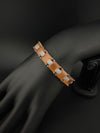 Openable Stone and Cubic Zirconia Bracelet Designer inspired Bracelet bangle Fits upto 2.6" wrist size