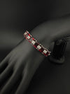 Openable Stone and Cubic Zirconia Bracelet Designer inspired Bracelet bangle Fits upto 2.6" wrist size
