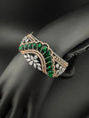 Victorian/Rose Gold Openable Designer bracelet with crystal stones, Cubic Zirconia in unique Nano setting