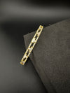 High Quality Gold Polish, Cubic Zirconia and stones Designer bracelet/Statement Bracelet/Indian Jewelry/Openable bangle/Fits upto 2.6" size