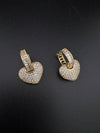 Anti-Tarnish Water resistant Gold Hoop earrings in drop design/Everyday earrings/Light weight everyday jewelry/office wear/daily wear hoops