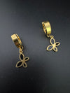 Anti-Tarnish Water resistant Gold Hoop earrings in drop design/Everyday earrings/Light weight everyday jewelry/office wear/daily wear hoops