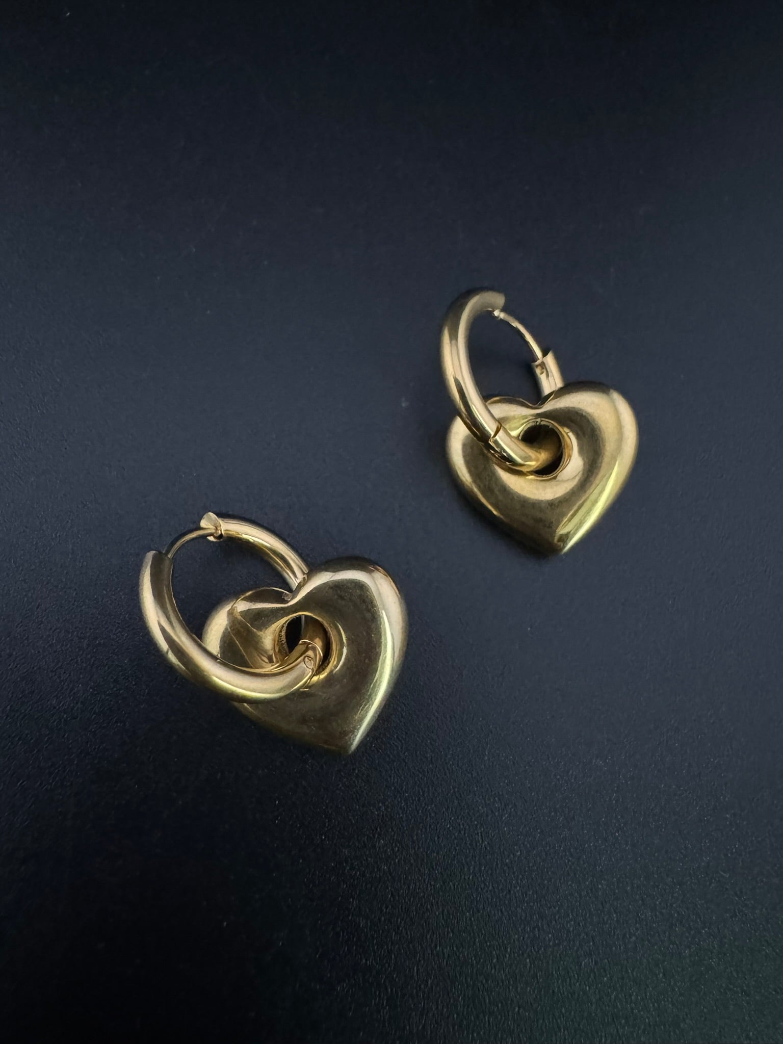 Anti-Tarnish Water resistant Gold Hoop earrings in drop design/Everyday earrings/Light weight everyday jewelry/office wear/daily wear hoops