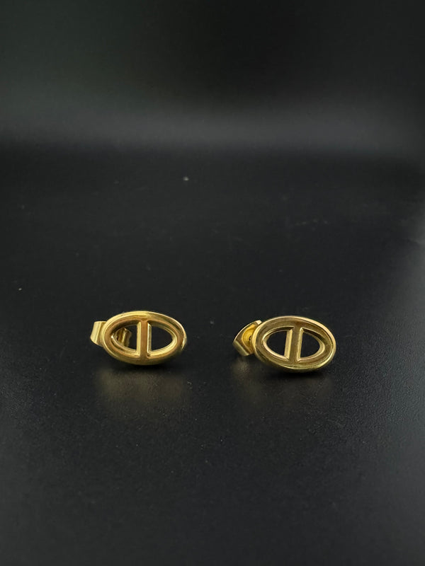 Anti-Tarnish Water resistant Gold Hoop earrings in drop design/Everyday earrings/Light weight everyday jewelry/office wear/daily kids jewelry