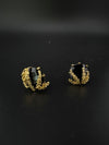 Anti-Tarnish Water resistant Gold Hoop earrings in drop design/Everyday earrings/Light weight everyday jewelry/office wear/daily kids jewelry