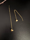 Anti-Tarnish Water resistant Gold Hoop earrings in drop design/Everyday earrings/Light weight everyday jewelry/office wear/daily kids jewelry