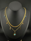 Anti-Tarnish Water resistant 18K Gold color plated multi-layer necklace/Office wear necklace/Everyday jewelry/Light weight everyday jewelry