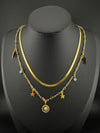 Anti-Tarnish Water resistant 18K Gold color plated multi-layer necklace/Office wear necklace/Everyday jewelry/Light weight everyday jewelry