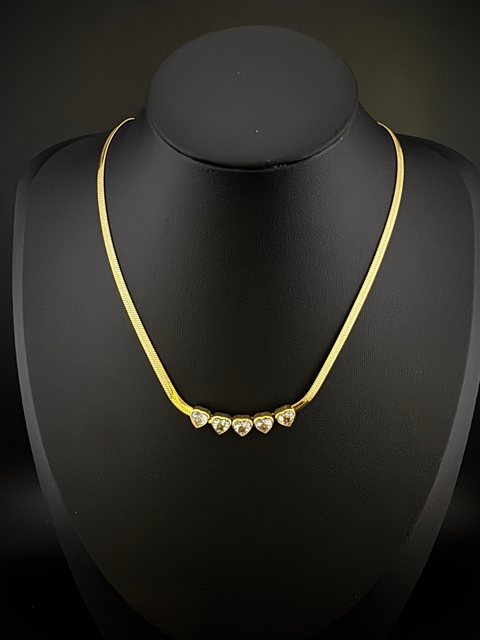 Anti-Tarnish Water resistant 18K Gold color plated necklace/Simple Office wear necklace/Everyday jewelry/Light weight everyday jewelry