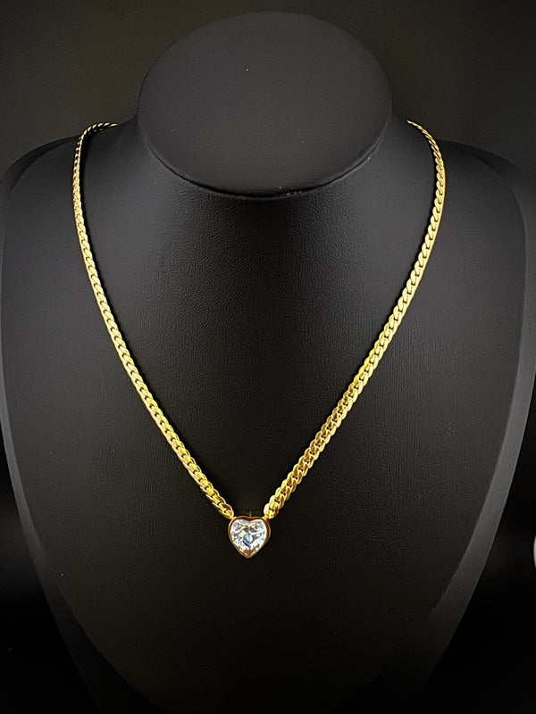 Anti-Tarnish Water resistant 18K Gold color plated necklace/Simple Office wear necklace/Everyday jewelry/Light weight everyday jewelry