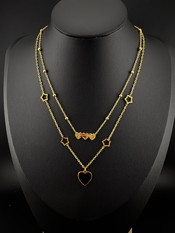 Anti-Tarnish Water resistant 18K Gold color plated necklace/everyday jewelry/Simple Office wear necklace/gold jewelry/Light weight jewelry