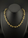 Anti-Tarnish Water resistant 18K Gold color plated thick necklace/Partywear jewelry/Office wear necklace/gold jewelry/Light weight jewelry