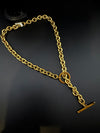 Anti-Tarnish Water resistant 18K Gold color plated thick necklace/Partywear jewelry/Office wear necklace/gold jewelry/Light weight jewelry