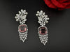 Premium Nano Setting Cubic Zirconia with Pearls is designer Inspired Statement Drop Dangle Long earring