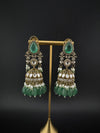 Premium Quality Kundan, Doublet stones and pearls in Matt Gold is Amrapali inspired designer Long Jhumka earrings/Indian earring/Bridal