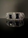 Premium Silver color Openable Designer bracelet with crystal stones, Cubic Zirconia in unique Designer setting/single bangle/Bracelet Bangle