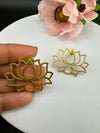 Premium Matt Gold quirky earrings in unique lotus sleek design/Statement earrings/everyday jewelry/Indian Earrings/quirky sleek earrings