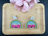 Cool Girl Boss unique Quirky Beaded earrings, Unique Earrings