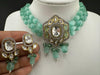 Tyaani Inspired Premium Fusion necklace with HQ Kundan, onyx beads and natural stones