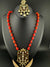 Amrapali Inspired Premium Long Necklace set with moissanite Kundan Inlay work on Stone
