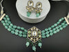 Tyaani Inspired Premium Fusion necklace with HQ Kundan, onyx beads and natural stones