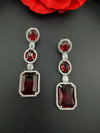 Premium Stones, Crystal and Cubic Zirconia in unique style setting is a designer earring/Indian earring/Bridal Jewelry/Swarovski Inspired