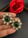 High Quality Premium Moissanite Kundan, CZ and Doublet stone is designer Big stud earrings/Big kundan Stud earrings/statement Oversized stud