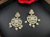 Uncut Kundan Jhumka, stone and pearls/Chandbali earring/Indian Earrings/Bridal Earring/Traditional earring/Statement earring/wedding jewelry