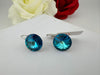 Premium High shine One Swarovski Crystal stone in Gold/Silver
