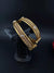 Amrapali inspired Designer Openable bangles in Matt Gold and stones, set of 2