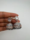Premium Victorian Polish andRose Gold color Jhumka with Cubic Zirconia in unique setting