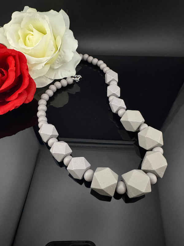 Premium Quality Wooden NECKLACE ONLY in geometric design necklace which is Designer inspired for everyday and party wear