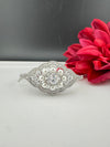 Openable Designer bracelet with Pearls, crystal stones, CZ Nano setting, Fits size upto 2.6"