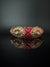 Pchhi Kundan, Moissanite Kundan, CZ Openable Broad Bracelet Bangle, Gold Polish (Fits 2.6" wrists) (Copy)
