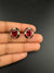 Swarovski inspired Crystals, Enamel, Cubic Zirconia small stud earrings, Indian Jewelry