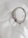 Openable Designer Cuff bracelet with Stones, American Diamonds, crystal stones, CZ, Fits size upto 2.6"