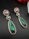 Premium cubic zirconia Crystal Long Drop Swarovski inspired designer Dangle Earrings/Indian earring/Bridal, Bridesmaid Gift