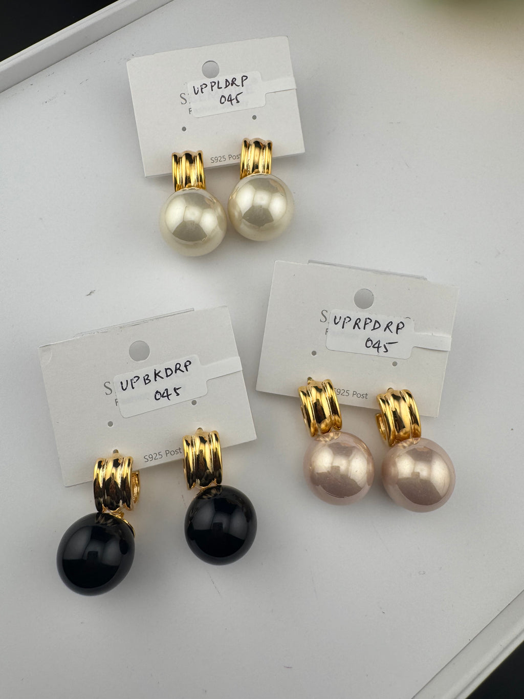 High Quality Premium Enamel and gold Designer Drop Earrings