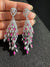 Swarovski inspired Crystal, cubic zirconia, diamonddangle long earrings, Indian Jewelry