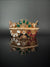 Kundan, CZ, colorful stones Bracelet Bangle, Gold Polish Bangle (Fits 2.6" Diameter)