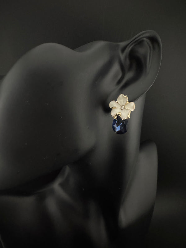 Premium Crystal and Enamel everyday earring is a Swarovski inspired designer Piece/Indian jewelry/Anti-tarnish Jewelry/Kids earrings