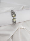 Openable Designer Cuff bracelet with Stones, American Diamonds, crystal stones, CZ, Fits size upto 2.6"