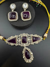 Premium Moissanite Kundan, CZ, Doublet stones Designer Choker necklace