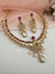 Kundan, Moissanite, MOP, CZ Flexible Gold necklace set, Indian Bridal Jewelry
