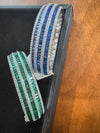 Openable Designer only 1 bracelet with, American Diamonds, crystal stones, CZ, Fits size upto 2.6"