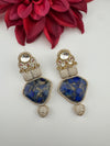 Kundan, CZ, Gold, Marble Stone Chandelier Oversized Long Earrings, Bridal, Moissanite, CZ, Designer jewelry