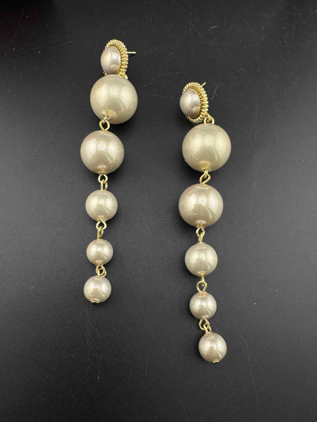 Premium High Quality Pearls long drop earrings is designer inspired/Long pearls Earrings for party wear/Bridesmaid gift/wedding jewelry